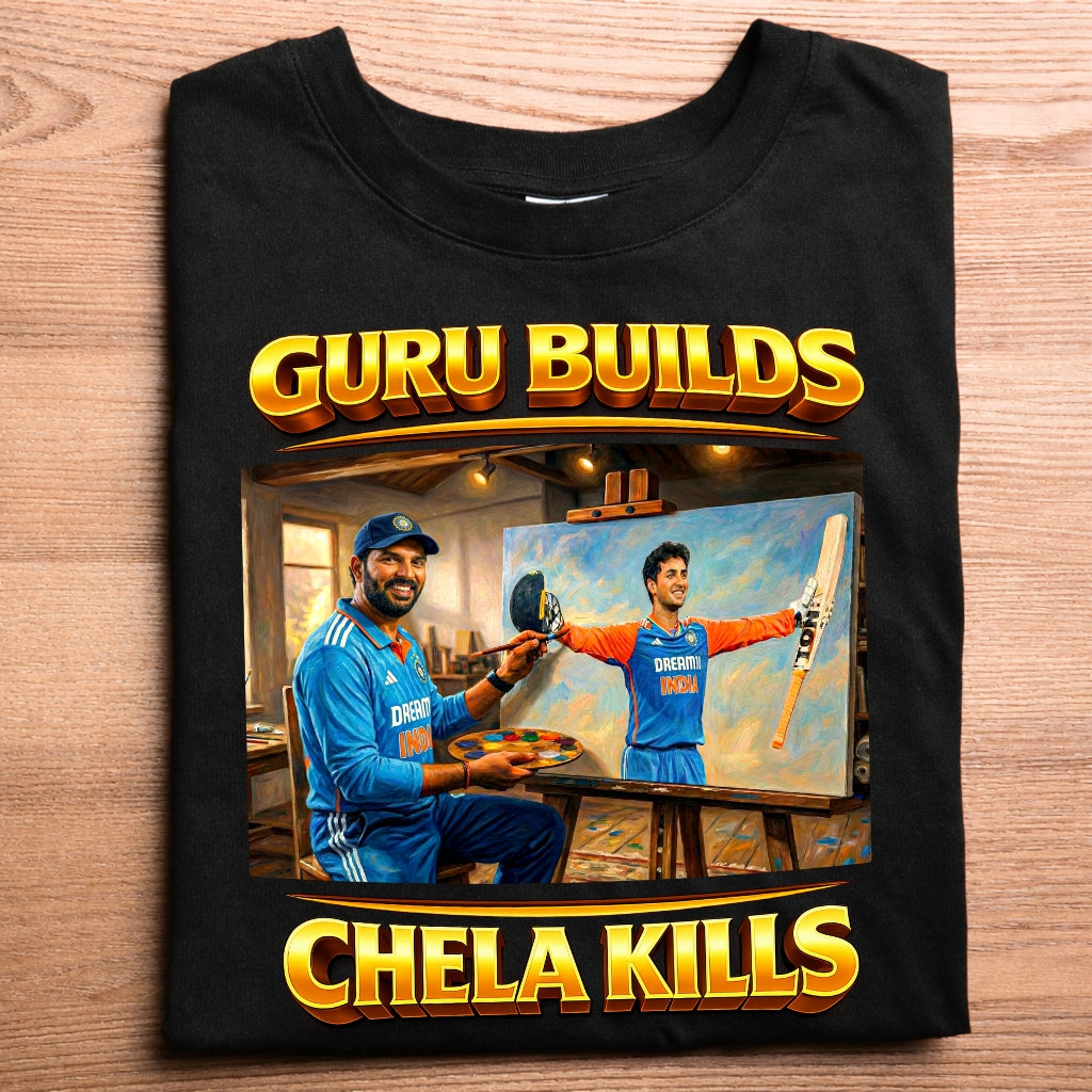 Yuvraj Builds Abhishek Kills T-Shirt