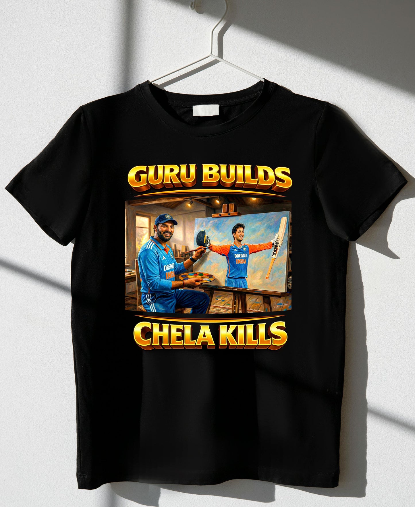 Yuvraj Builds Abhishek Kills T-Shirt